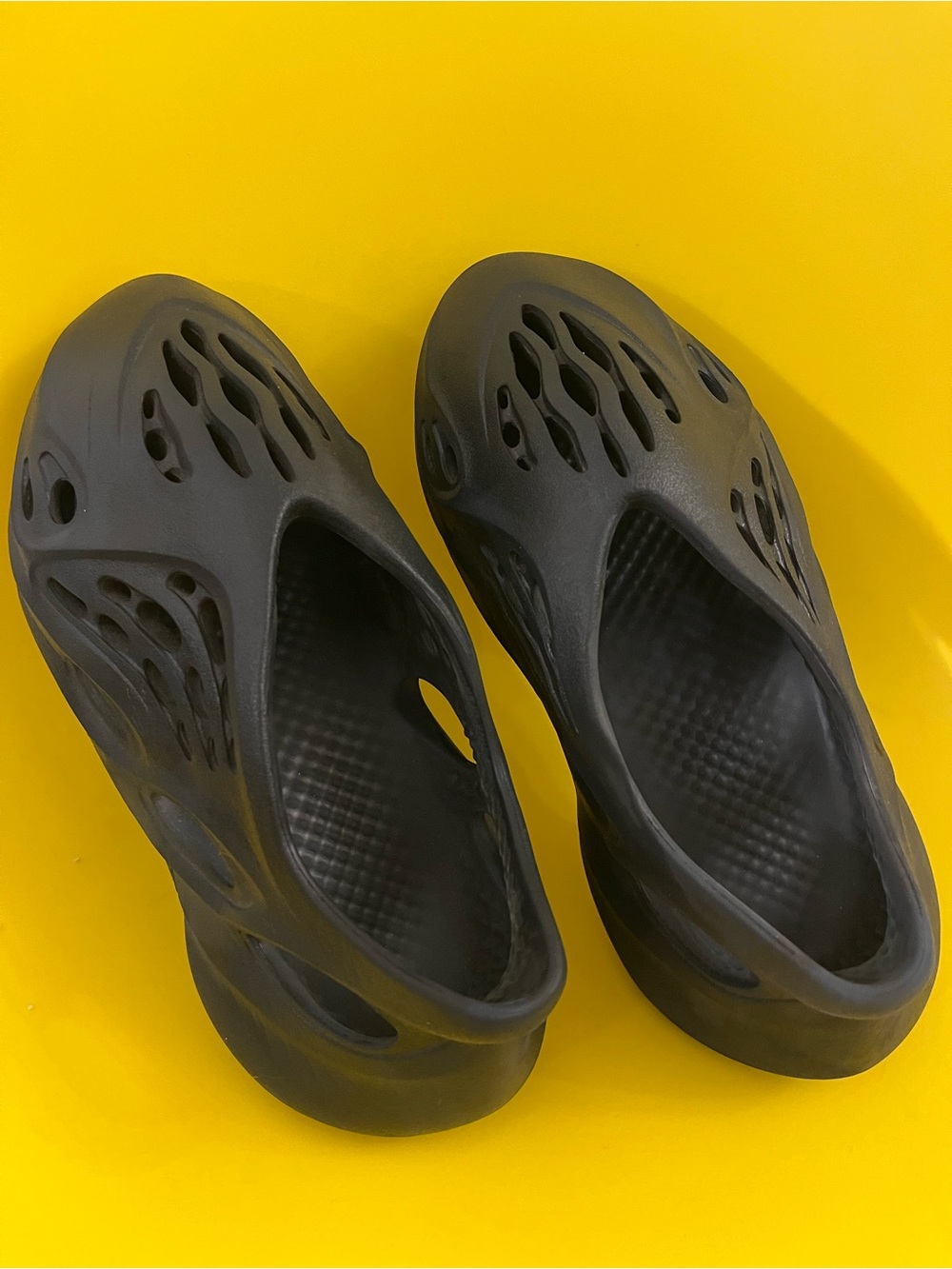 Yeezy Foam Runner Slip-On Sandals in Black
